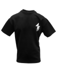 Static Energie Jules box t-shirt - black embroidered front and back design
