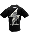 Static Energie Jules box t-shirt - black embroidered front and back design
