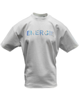 Static Energie Sage box t-shirt - white rainbow print with studs design
